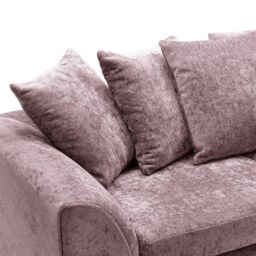 Abakus Direct Harriet Crushed Chenille 3 Seater Sofa in Pink - thumbnail 5