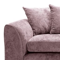 Abakus Direct Harriet Crushed Chenille 3 Seater Sofa in Pink - thumbnail 4