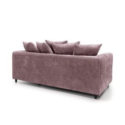 Abakus Direct Harriet Crushed Chenille 3 Seater Sofa in Pink - thumbnail 3