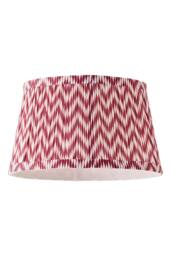 ValueLights Saffira Pleat Taper Chevron Easy Fit Pendant Lamp Shade in Bright Pink - Size: Small - thumbnail 6