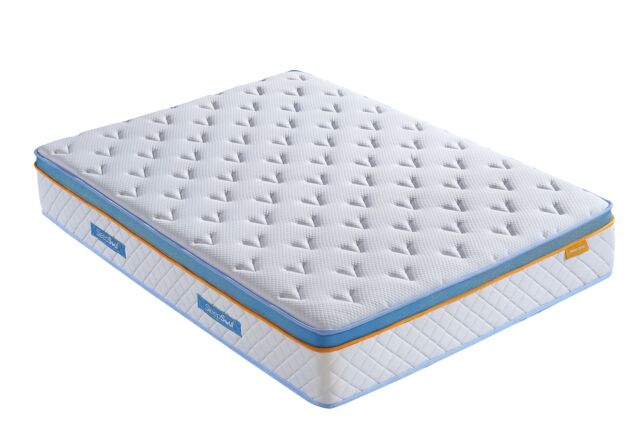Birlea SleepSoul Heaven 2000 Mattress Memory Foam Pocket Sprung in White - Size: Single - image 1