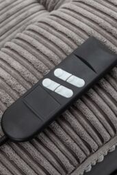 More4Homes Postana Dual Motor Rise Recliner 2 Seater Cord Drinks Console Sofa in Grey - thumbnail 4