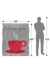 Warner Brothers Gilmore Girls Coffee Silky Touch Super Soft Throw Blanket 152x127cm in White - Size: 152x127 cm - thumbnail 5