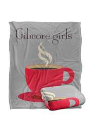 Warner Brothers Gilmore Girls Coffee Silky Touch Super Soft Throw Blanket 152x127cm in White - Size: 152x127 cm - thumbnail 2