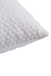 Living and Home Medium Support Shredded Memory Foam Pillow with Removable Washable Bamboo Fiber Honeycomb Pattern Cover, 66cm L x 48cm W - thumbnail 4