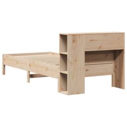 Berkfield Home Decorative Bookcase Bed without Mattress 75x190 cm Small Single S in Natural - thumbnail 6