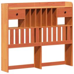 Berkfield Home Beautiful Bed Frame without Mattress Wax Brown 135x190 cm Double - thumbnail 8
