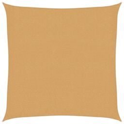 Berkfield Home Sunshade Sail 160 g/m¬≤ Square Sand 3x3 m HDPE in Yellow - thumbnail 2