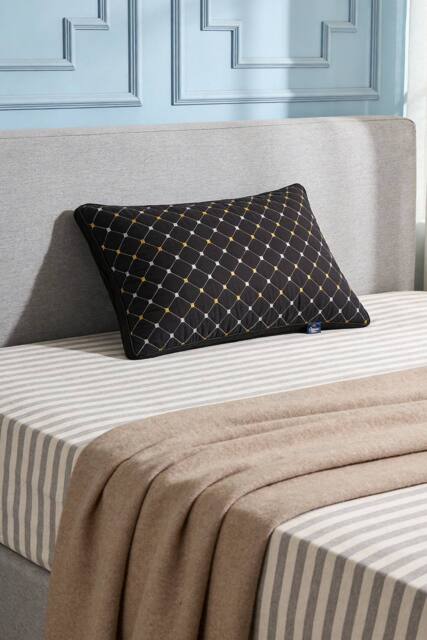 Living and Home Pillow Insert for Back Stomach and Side Sleepers in Black - image 1
