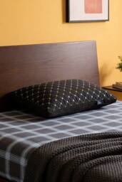 Living and Home Pillow Insert for Back Stomach and Side Sleepers in Black - thumbnail 2