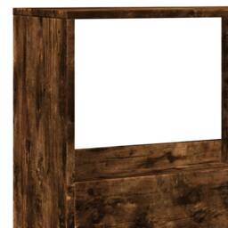 Berkfield Home Room Divider Smoked Oak100x33x155.5 cm Engineered Wood in Brown - Size: 100x33x155.5 cm - thumbnail 7