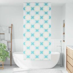Berkfield Home Shower Roller Blind 100x240 cm Fabric Width 96 cm in Blue - thumbnail 2