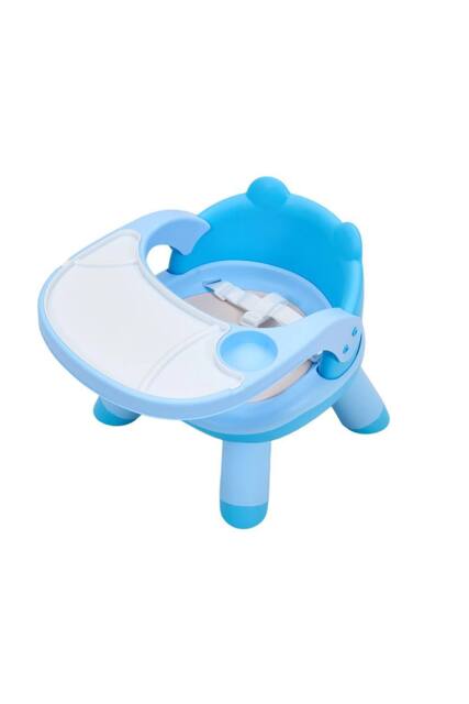 Living and Home Baby Feeding Chair with Tray for Toddler in Blue - image 1