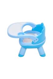 Living and Home Baby Feeding Chair with Tray for Toddler in Blue - thumbnail 4