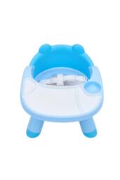 Living and Home Baby Feeding Chair with Tray for Toddler in Blue - thumbnail 2