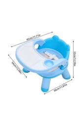 Living and Home Baby Feeding Chair with Tray for Toddler in Blue - thumbnail 8