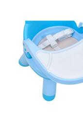 Living and Home Baby Feeding Chair with Tray for Toddler in Blue - thumbnail 6