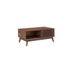KUDL HOME Coffee Table in Walnut