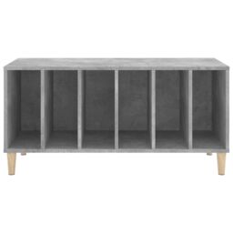Berkfield Home Record Cabinet Concrete Grey 100x38x48 cm Engineered Wood - Size: 100 x 38 x 48 cm - thumbnail 5
