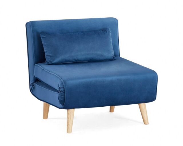 Home Detail Clover Single Sofa Bed in Mid Blue - image 1