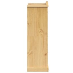Berkfield Home Wardrobe Corona 101x52x170 cm Solid Wood Pine in Brown - Size: 101 x 52 x 170 cm - thumbnail 5