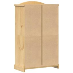 Berkfield Home Wardrobe Corona 101x52x170 cm Solid Wood Pine in Brown - Size: 101 x 52 x 170 cm - thumbnail 6