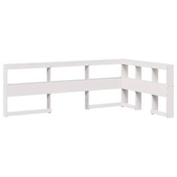 Berkfield Home Decorative Bookcase Bed without Mattress White 120x190 cm Solid W - thumbnail 6