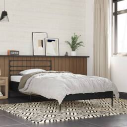 Berkfield Home Durable Bed Frame without Mattress Black 90x200 cm - thumbnail 2