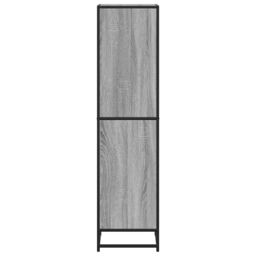 Berkfield Home Book Cabinet Grey Sonoma 40x35x139 cm Engineered Wood - Size: 40 x 35 x 139 cm - thumbnail 5