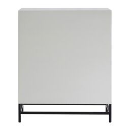 Orsina Elegant 2 Door Cabinet - Functional Display Cabinet For Livingroom - Space Saving Slim Corner Cabinet in White - thumbnail 2