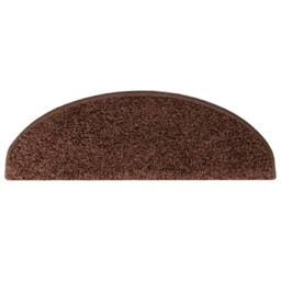 Berkfield Home Stair Mats 10 pcs 65x21x4 cm Brown - Size: Medium - thumbnail 4
