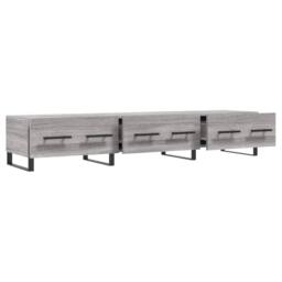 Berkfield Home TV Cabinet Grey Sonoma 150x36x30 cm Engineered Wood - Size: 150 x 36 x 30 cm - thumbnail 6