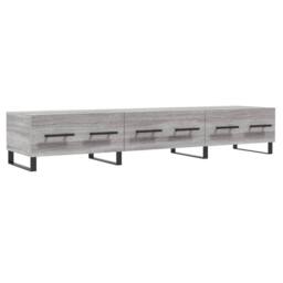 Berkfield Home TV Cabinet Grey Sonoma 150x36x30 cm Engineered Wood - Size: 150 x 36 x 30 cm - thumbnail 1