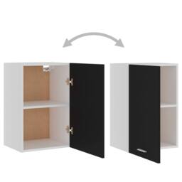 Berkfield Home Hanging Cabinet Black 39.5x31x60 cm Engineered Wood - thumbnail 5