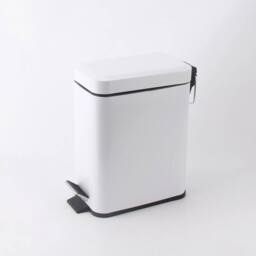 EONLION White 5 LITER BATHROOM TOILET SLIM PEDAL BIN - Size: 100 cm - thumbnail 4
