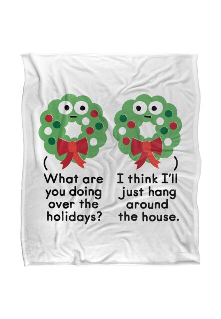 David Olenick Merry Christmas To Wall Silky Touch Super Soft Throw Blanket 152 X 127 cm in White - image 1