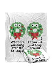 David Olenick Merry Christmas To Wall Silky Touch Super Soft Throw Blanket 152 X 127 cm in White - thumbnail 2