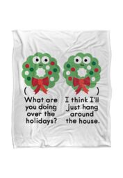 David Olenick Merry Christmas To Wall Silky Touch Super Soft Throw Blanket 152 X 127 cm in White - thumbnail 1