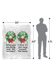 David Olenick Merry Christmas To Wall Silky Touch Super Soft Throw Blanket 152 X 127 cm in White - thumbnail 5