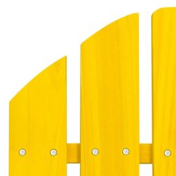Berkfield Home Garden Adirondack Chair Solid Fir Wood Yellow - thumbnail 5