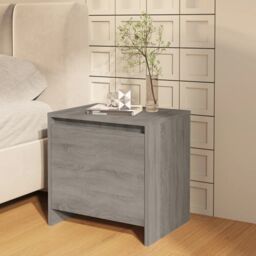 Berkfield Home Bedside Cabinet Grey Sonoma 45x34x44.5 cm Engineered Wood - thumbnail 1