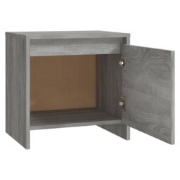 Berkfield Home Bedside Cabinet Grey Sonoma 45x34x44.5 cm Engineered Wood - thumbnail 5