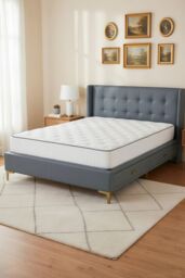 Living and Home Plush Supportive Mattress with Quilted Top in White - Size: Single - thumbnail 7