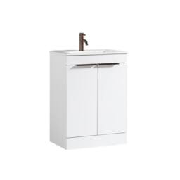 Bathroom Kingdom Sora White Basin Drawer Vanity 600mm - thumbnail 1