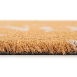 Kukoon Front Door Mat Christmas Décor Natural Coir Rug - Bunny in Beige - Size: 45 cm x 70 cm - thumbnail 3