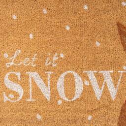 Kukoon Front Door Mat Christmas Décor Natural Coir Rug - Bunny in Beige - Size: 45 cm x 70 cm - thumbnail 5