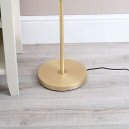 ValueLights Albie 3 Way Adjustable Directional Floor Lamp with LED Bulbs in Gold - thumbnail 4