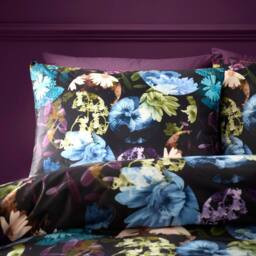 Portfolio Home Elena Floral Duvet Cover Set With Pillow Case Bedding Bed Linen - Size: Double - thumbnail 5