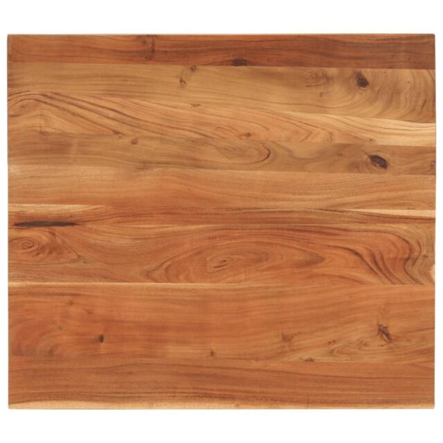 Berkfield Home Table Top 110x80x2.5 cm Rectangular Solid Wood Acacia in Brown - image 1