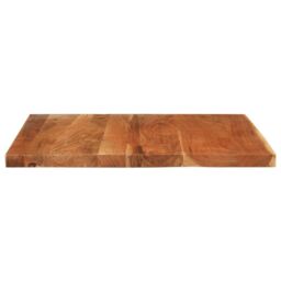 Berkfield Home Table Top 110x80x2.5 cm Rectangular Solid Wood Acacia in Brown - thumbnail 4